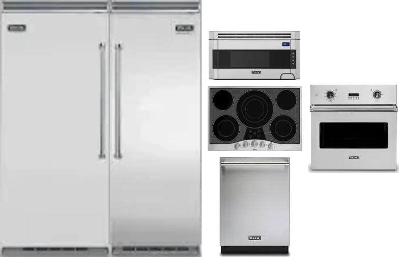 6 Piece Package Includes Refrigerator, Freezer, Cooktop, Wall Oven, Microwave And Dishwasher