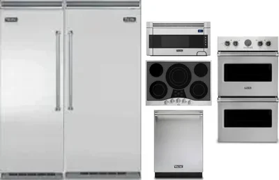 6 Piece Package Includes Refrigerator, Freezer, Cooktop, Wall Oven, Microwave And Dishwasher