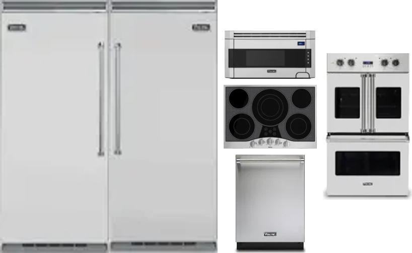 6 Piece Package Includes Refrigerator, Freezer, Cooktop, Wall Oven, Microwave And Dishwasher