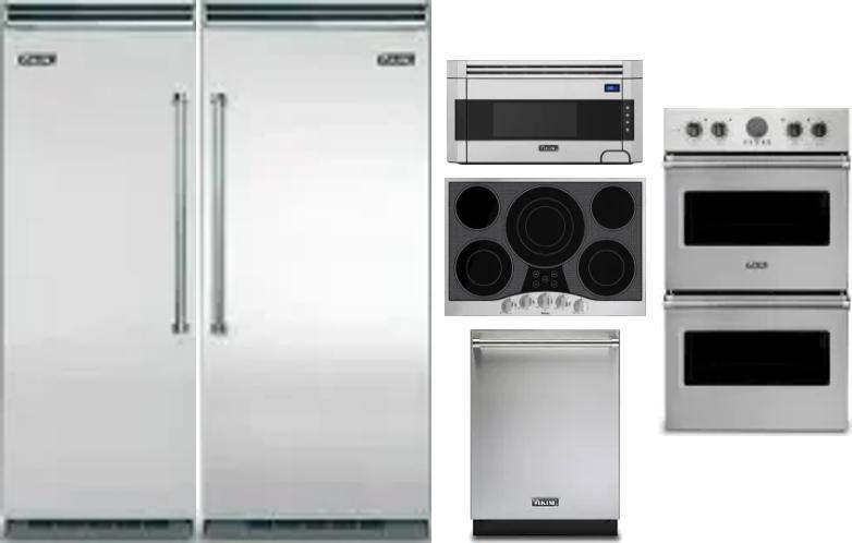 6 Piece Package Includes Refrigerator, Freezer, Cooktop, Wall Oven, Microwave And Dishwasher
