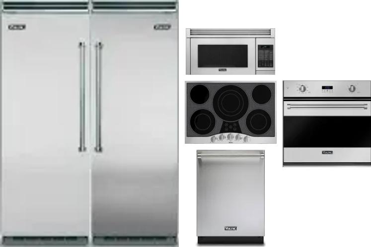 6 Piece Package Includes Refrigerator, Freezer, Cooktop, Wall Oven, Microwave And Dishwasher