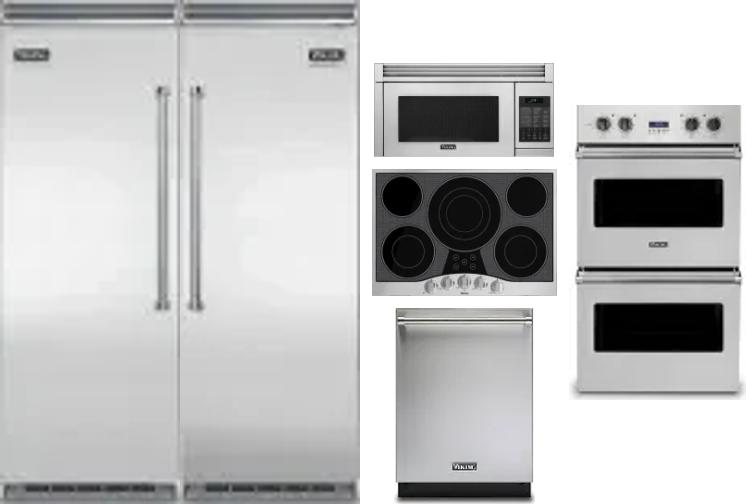 6 Piece Package Includes Refrigerator, Freezer, Cooktop, Wall Oven, Microwave And Dishwasher