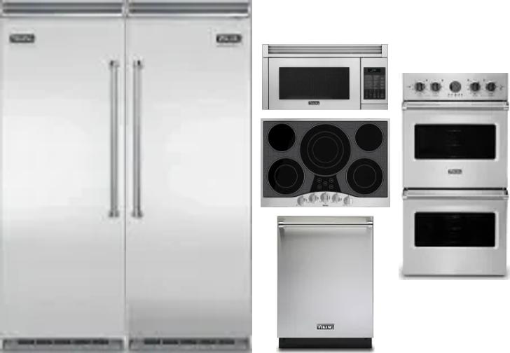 6 Piece Package Includes Refrigerator, Freezer, Cooktop, Wall Oven, Microwave And Dishwasher