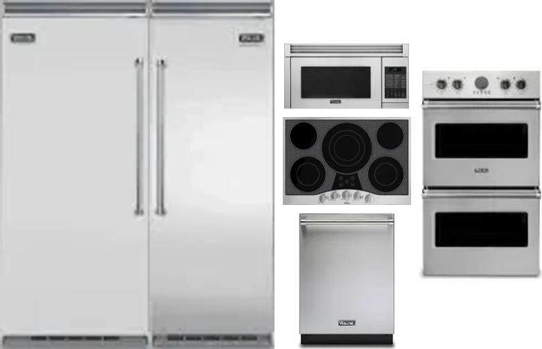 6 Piece Package Includes Refrigerator, Freezer, Cooktop, Wall Oven, Microwave And Dishwasher