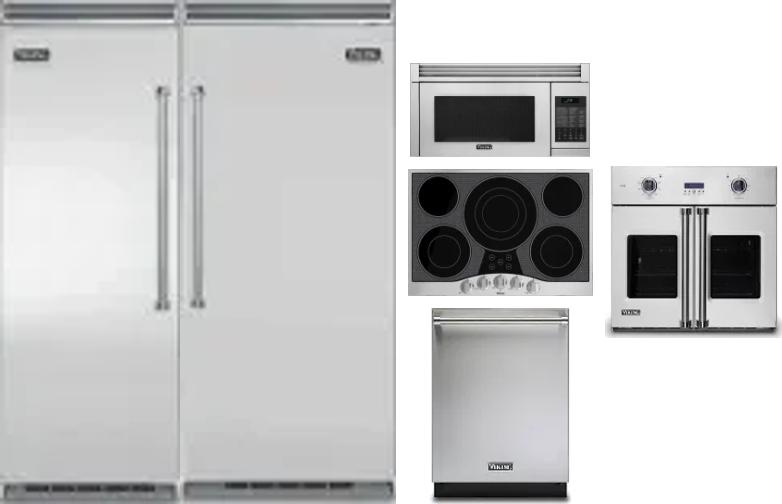 6 Piece Package Includes Refrigerator, Freezer, Cooktop, Wall Oven, Microwave And Dishwasher
