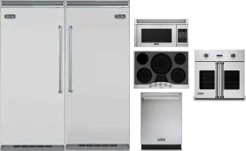 6 Piece Package Includes Refrigerator, Freezer, Cooktop, Wall Oven, Microwave And Dishwasher