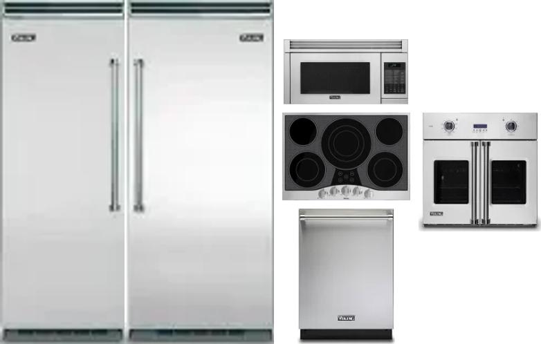 6 Piece Package Includes Refrigerator, Freezer, Cooktop, Wall Oven, Microwave And Dishwasher