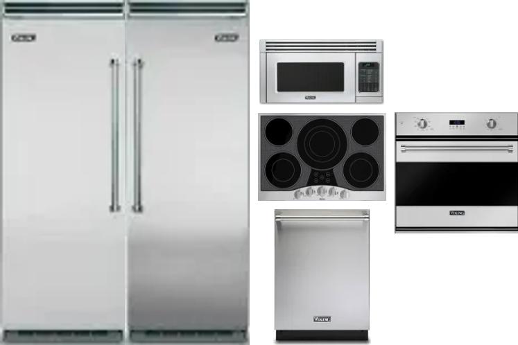 6 Piece Package Includes Refrigerator, Freezer, Cooktop, Wall Oven, Microwave And Dishwasher