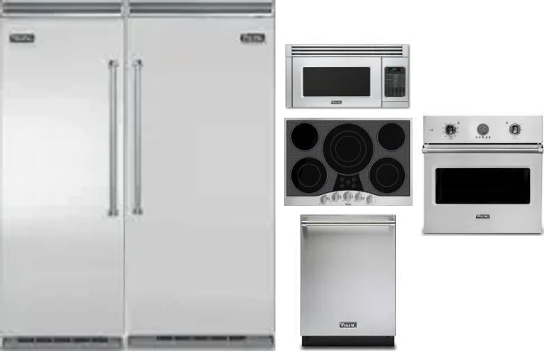 6 Piece Package Includes Refrigerator, Freezer, Cooktop, Wall Oven, Microwave And Dishwasher