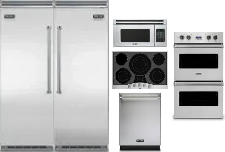6 Piece Package Includes Refrigerator, Freezer, Cooktop, Wall Oven, Microwave And Dishwasher