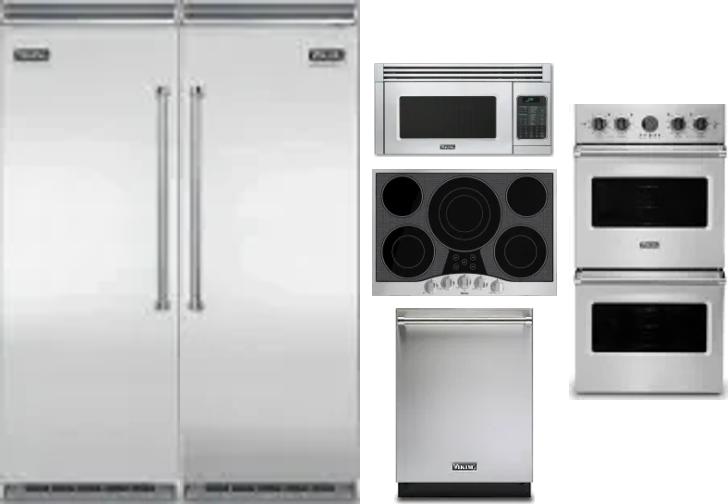 6 Piece Package Includes Refrigerator, Freezer, Cooktop, Wall Oven, Microwave And Dishwasher