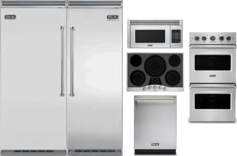 6 Piece Package Includes Refrigerator, Freezer, Cooktop, Wall Oven, Microwave And Dishwasher