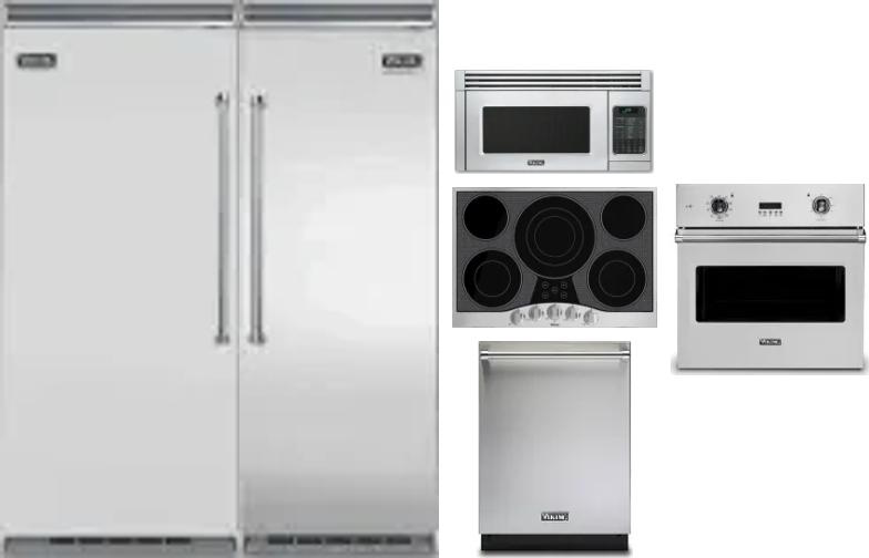 6 Piece Package Includes Refrigerator, Freezer, Cooktop, Wall Oven, Microwave And Dishwasher
