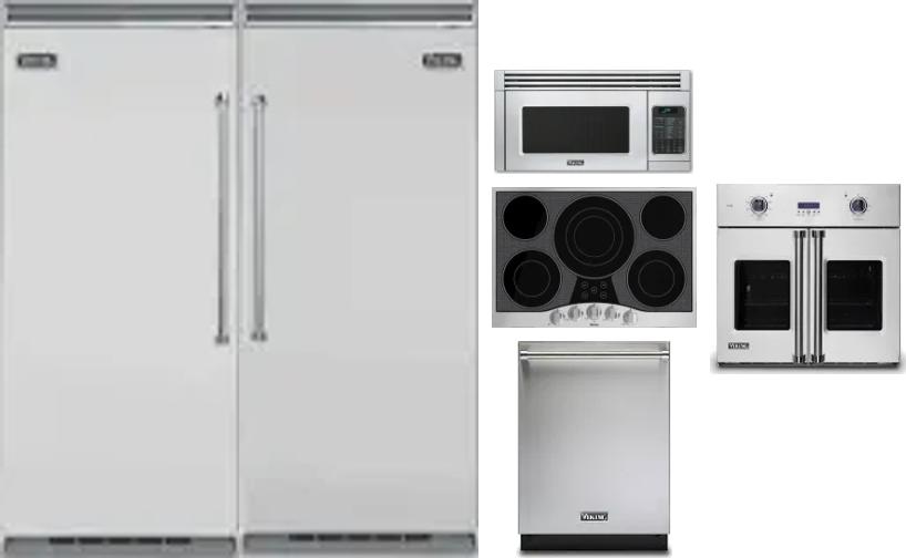 6 Piece Package Includes Refrigerator, Freezer, Cooktop, Wall Oven, Microwave And Dishwasher