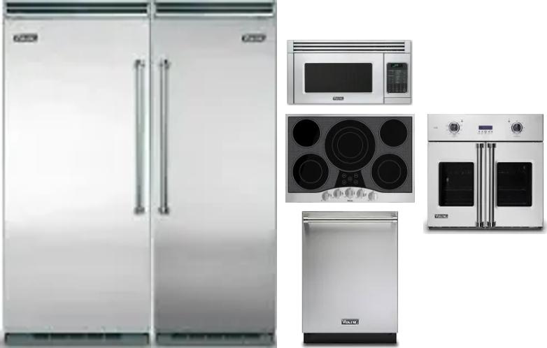 6 Piece Package Includes Refrigerator, Freezer, Cooktop, Wall Oven, Microwave And Dishwasher