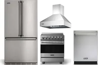 4 Piece Package Includes Refrigerator, Range, Hood And Dishwasher