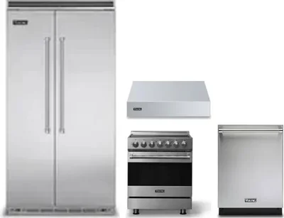 4 Piece Package Includes Refrigerator, Range, Hood And Dishwasher