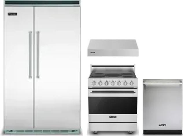 4 Piece Package Includes Refrigerator, Range, Hood And Dishwasher