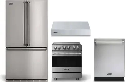 4 Piece Package Includes Refrigerator, Range, Hood And Dishwasher