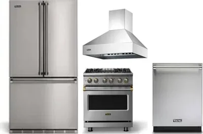 4 Piece Package Includes Refrigerator, Range, Hood And Dishwasher