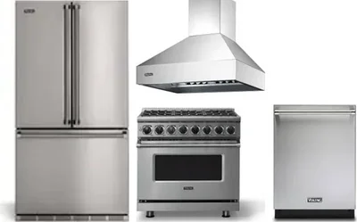 4 Piece Package Includes Refrigerator, Range, Hood And Dishwasher