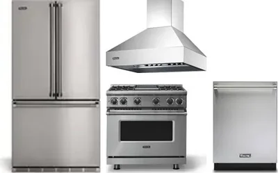 4 Piece Package Includes Refrigerator, Range, Hood And Dishwasher