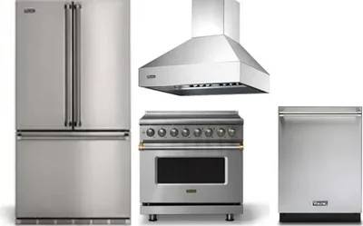 4 Piece Package Includes Refrigerator, Range, Hood And Dishwasher