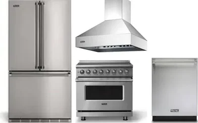 4 Piece Package Includes Refrigerator, Range, Hood And Dishwasher
