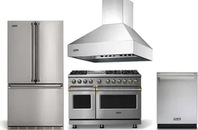 4 Piece Package Includes Refrigerator, Range, Hood And Dishwasher