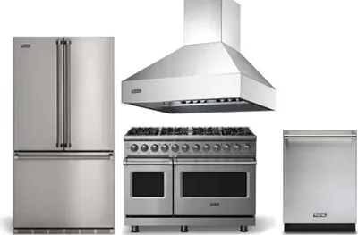 4 Piece Package Includes Refrigerator, Range, Hood And Dishwasher