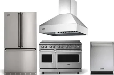 4 Piece Package Includes Refrigerator, Range, Hood And Dishwasher