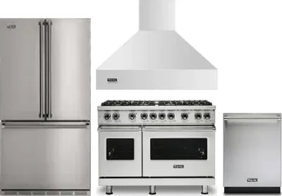 4 Piece Package Includes Refrigerator, Range, Hood And Dishwasher