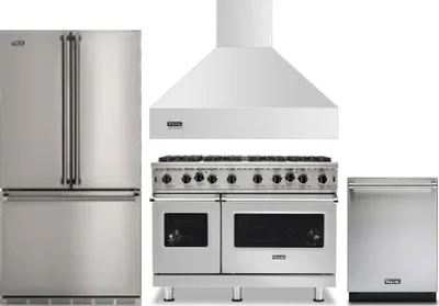 4 Piece Package Includes Refrigerator, Range, Hood And Dishwasher