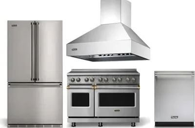 4 Piece Package Includes Refrigerator, Range, Hood And Dishwasher