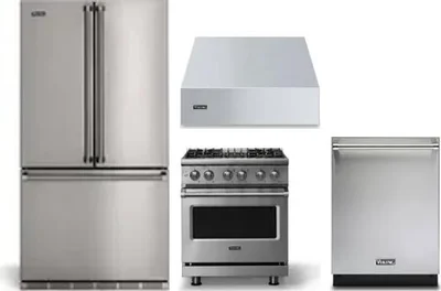 4 Piece Package Includes Refrigerator, Range, Hood And Dishwasher