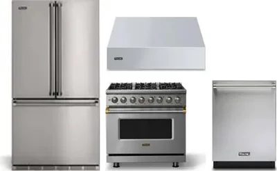 4 Piece Package Includes Refrigerator, Range, Hood And Dishwasher
