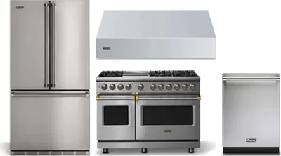 4 Piece Package Includes Refrigerator, Range, Hood And Dishwasher