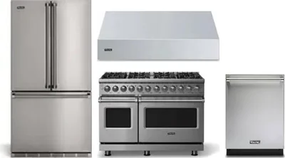 4 Piece Package Includes Refrigerator, Range, Hood And Dishwasher