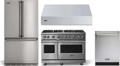 4 Piece Package Includes Refrigerator, Range, Hood And Dishwasher