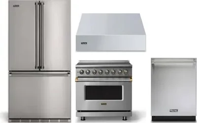 4 Piece Package Includes Refrigerator, Range, Hood And Dishwasher