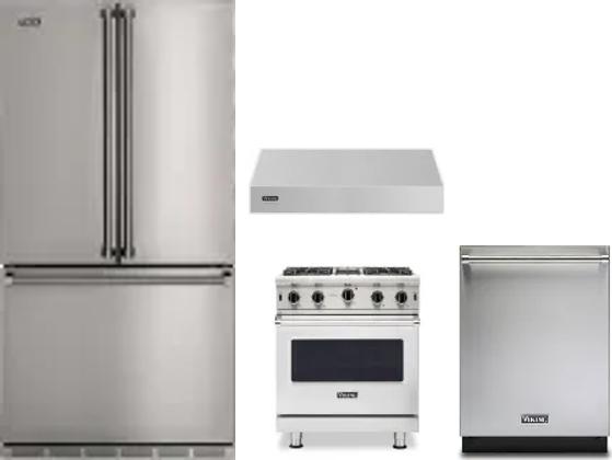 4 Piece Package Includes Refrigerator, Range, Hood And Dishwasher