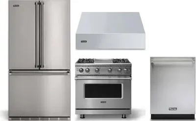 4 Piece Package Includes Refrigerator, Range, Hood And Dishwasher