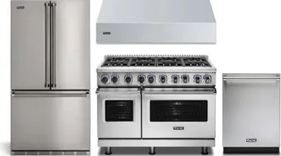4 Piece Package Includes Refrigerator, Range, Hood And Dishwasher