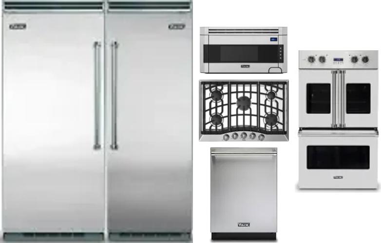 6 Piece Package Includes Refrigerator, Freezer, Cooktop, Wall Oven, Microwave And Dishwasher