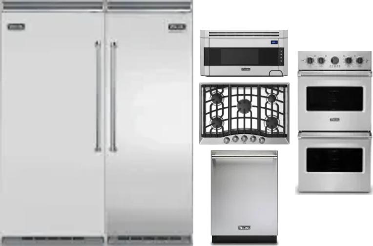 6 Piece Package Includes Refrigerator, Freezer, Cooktop, Wall Oven, Microwave And Dishwasher