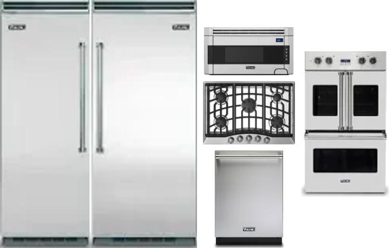 6 Piece Package Includes Refrigerator, Freezer, Cooktop, Wall Oven, Microwave And Dishwasher