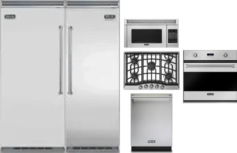 6 Piece Package Includes Refrigerator, Freezer, Cooktop, Wall Oven, Microwave And Dishwasher