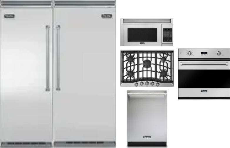 6 Piece Package Includes Refrigerator, Freezer, Cooktop, Wall Oven, Microwave And Dishwasher