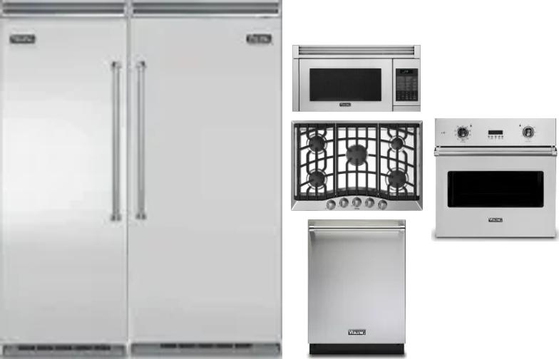 6 Piece Package Includes Refrigerator, Freezer, Cooktop, Wall Oven, Microwave And Dishwasher