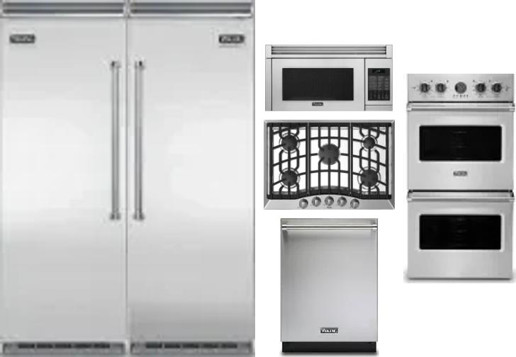 6 Piece Package Includes Refrigerator, Freezer, Cooktop, Wall Oven, Microwave And Dishwasher